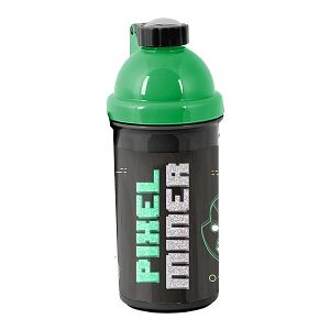 Paso Pixel Miner kulacs fiúknak, BPA-mentes műanyag, 550ml - Paso