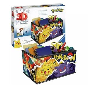 Ravensburger Pokémon 3D Puzzle tárolódoboz, 216 darabos, Pikachu és Gengar mintával - Ravensburger
