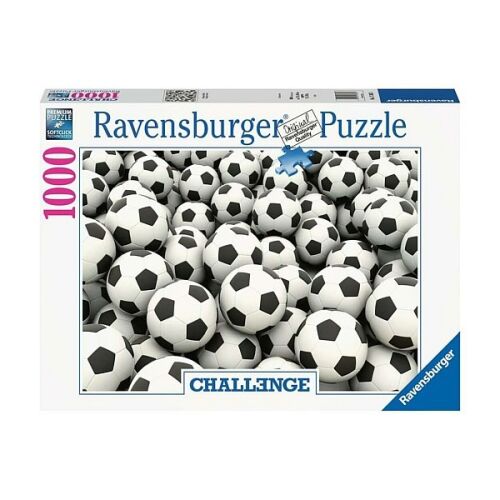 Ravensburger Focilabda Puzzle 1000 darabos, kihívást jelentő kirakó focilabda mintával.