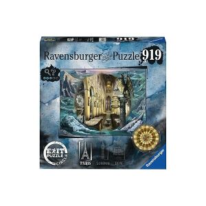 Ravensburger Exit Puzzle Circle 919 pieces - Paris themed escape room puzzle for adults and kids - Ravensburger Puzzle