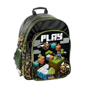 Paso Minecraft Game Play Iskolatáska - Ergonomikus kialakítás, Minecraft téma - Paso