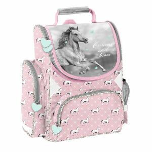 Paso Lovas Crystail ergonomikus iskolatáska lovas mintával lányoknak - Paso