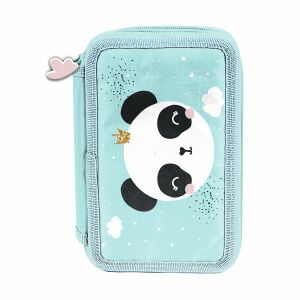 Paso Pandás Sleepy 3 emeletes, töltött tolltartó lányoknak - Paso