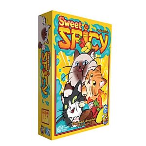 Sweet Spicy kártyajáték doboza rajzfilm macskákkal, egy szórakoztató családi játék - Gémklub