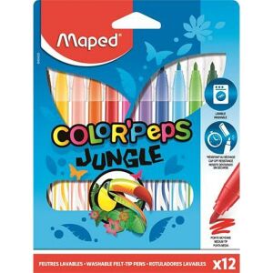 Maped Color'Peps Jungle 12 darabos kimosható filctoll készlet - Maped