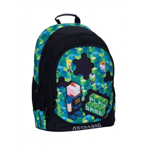 Astra Game ergonomikus iskolatáska fiúknak, Minecraft témájú dizájn - Astrabag