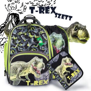 Dinoszauruszos T-REX ergonomic school bag set for boys - Bambino - School bag set
