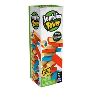 Spin Master Káosz Torony játék, fa kockatorony építőjáték 5+ éves kortól - Spin Master
