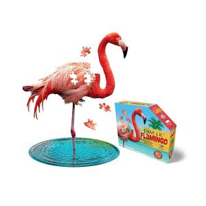 WOW Flamingó Kirakós Junior 100 darabos, flamingó alakú puzzle gyerekeknek - Puzzle & Kirakó