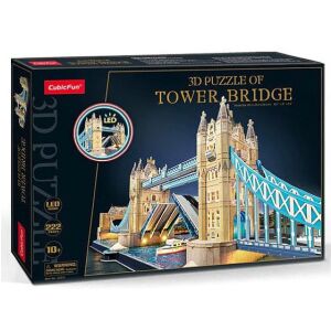 CubicFun 3D LED puzzle a londoni Tower Bridge-ről, 222 darabos - Puzzle & Kirakó