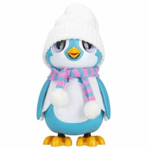 Silverlit Csupaszív Penguin Blue Interactive Plush Toy with Hat and Scarf - Silverlit