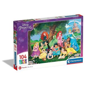 Clementoni Disney Hercegnők 104 darabos puzzle, Supercolor - Puzzle