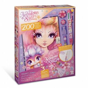 Nebulous Stars Petulia Secret Diary set for girls with invisible ink pen and charms - Journal