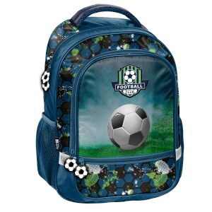Paso Focis Blue FC ergonomikus iskolatáska focilabda mintával, ideális alsós fiúknak - Paso