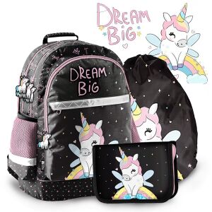 Paso Dream Big Unikornis Iskolatáska szett: hátizsák, tolltartó, tornazsák - Paso