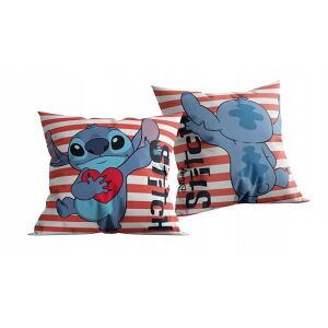 Stitch LOVE díszpárna, 40x40 cm, Disney karakter párna - Díszpárna