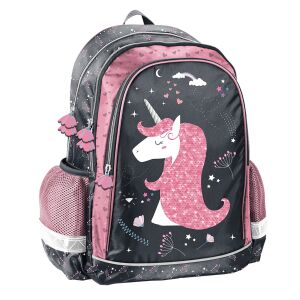Paso Unikornisos PINKY iskolatáska unikornis mintával, ergonomikus elsős lányoknak - Paso
