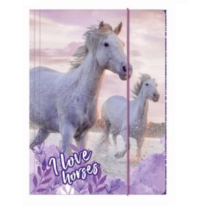 BackUp Ló-mintás A4-es Gumis Mappa 114194909 - Irattartó mappa