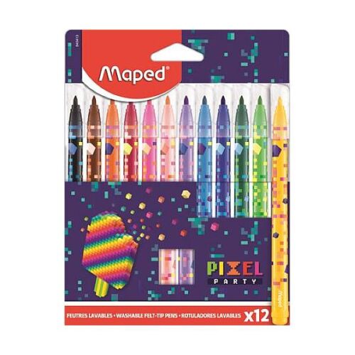 Maped Pixel Party 12 darabos kimosható filctoll készlet