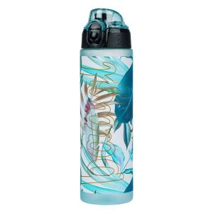 BAAGL Leaf Tritan Water Bottle 700ml, floral design, reusable - Feeding