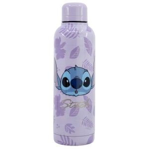 Stitch stainless steel thermos, 515 ml, purple, insulated water bottle - Thermos and Beverage Holder