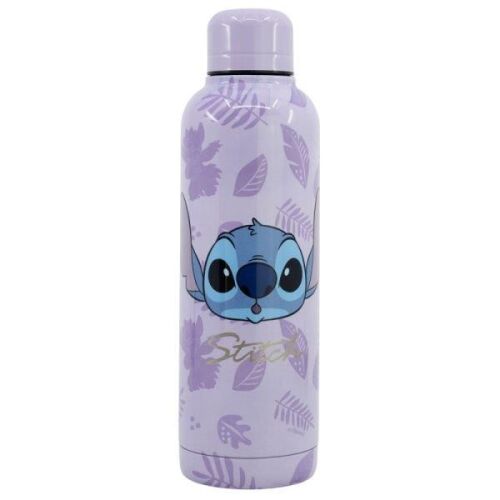 Stitch stainless steel thermos, 515 ml, purple, insulated water bottle