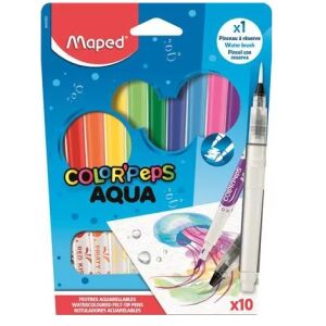 Maped Color'Peps Aqua 11 darabos akvarell filctoll készlet - Filctoll