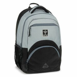 Ars Una Ash anatomický školský batoh, čierno-sivý, ergonomický dizajn - Ars Una