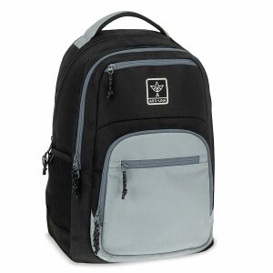 Školský batoh pre tínedžerov Ars Una Ash - čierna a sivá - Ars Una