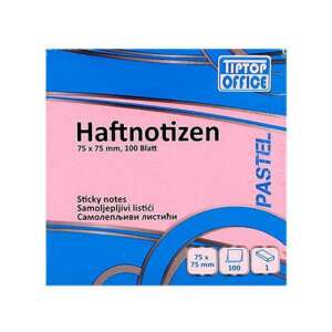 Spirit: Pasztell pink öntapadós jegyzettömb 100lapos, 75x75mm 97020812 - Jegyzettömb