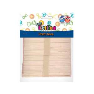 The Littles Craft Items 80 db-os natúr fa spatula csomag - Fa felirat & dekorációs elem