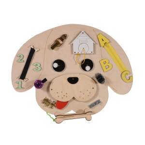 Matatófal dog-shaped busy board for toddlers, fine motor skill development toy - Developmental Toy for Toddler