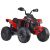 Piros-fekete Akkumulátoros Quad gyerekeknek - Első, szögletes nézet
