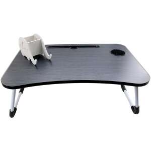 Összecsukható Laptop Asztal - Fekete - 60x28cm