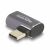 Delock USB Adapter 40 Gbps USB Type-C  PD 3.0 100 W csatlakozódugóval - csatlakozóhüvellyel, ívelt bal / jobb 8K 60 Hz fém 97022595