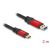 Delock USB 10 Gbps kábel USB A-típusú apa - USB Type-C  apa 2 m piros fém 97022635