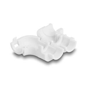 Delock fehér kábelklipsz 90 fokos hajlításhoz - Kábelrögzítő