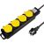 Logilink outdoor extension cord with 4 sockets, switch, and 1.5m cable