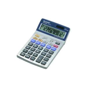 Sharp EL-337C 12 számjegyes asztali számológép, kettős tápellátással - Sharp