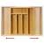 Westmark 14492270 Cutlery holder for kitchen drawer, 29 - 48 cm wide, 5 and 7 compartments, bamboo 97023982