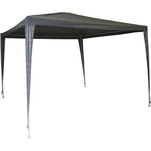 ProGarden 3 x 3 m gray metal frame gazebo, party tent, water and UV resistant