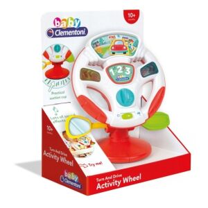 Clementoni Baby Turn and Drive Activity Wheel, volan interactiv pentru bebeluși de la 10+ luni - Clementoni Jocuri si jucării educative