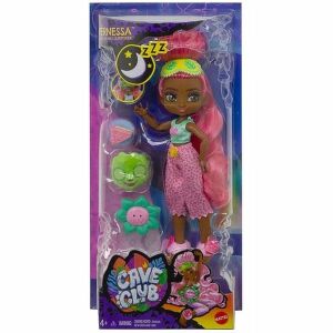 Hracia súprava Cave Club Fernessa Doll Pizsiparty v balení - Mattel Baba