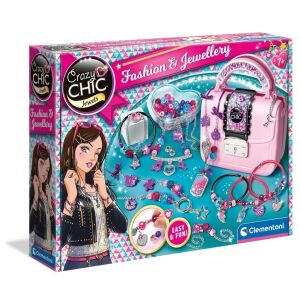 Crazy Chic Fashion & Jewellery súprava na výrobu šperkov od Clementoni. Súprava na výrobu šperkov pre dievčatá. DIY súprava šperkov. - Hračky na výrobu šperkov