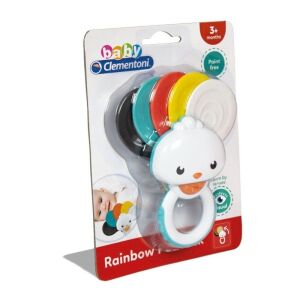 Clementoni Baby Szivárványos Páva csörgő és rágóka csomagolásban - Csörgő
