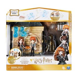 Harry Potter Magical Minis Room of Requirement Playset with Ron and Hermione figures, packaged - Spin Master