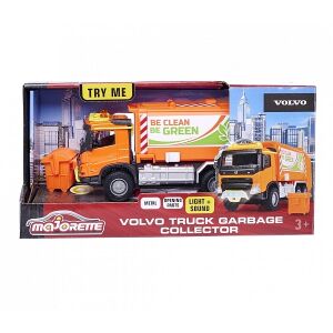 Majorette Volvo szemetesautó játék fényekkel és hanggal, narancssárga - Majorette