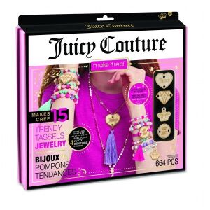 Juicy Couture Make It Real Trendy Tassels Súprava na výrobu šperkov - DIY súprava na výrobu náramkov a náhrdelníkov - Hračky na výrobu šperkov