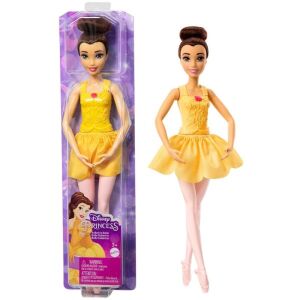 Disney Princezná Belle Baletka bábika, Belle v žltých šatách - Mattel Baba