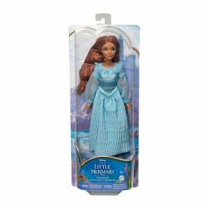 Bábika Ariel z Disneyho Malej morskej víly v modrých šatách - Mattel Baba